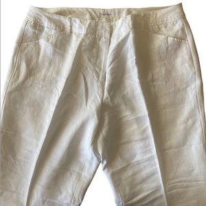 Linen Calvin Klein Trousers 18W